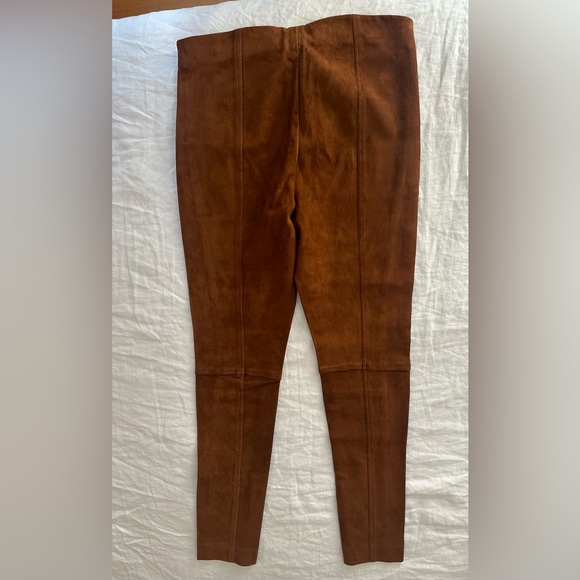 SOLD- NWT Polo Ralph Lauren 100% Lamb Suede Skinny Pant - Picture 3 of 7
